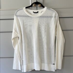 MPG open back sweater white